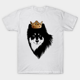 Finnish Lapphund Dog King Queen Wearing Crown T-Shirt